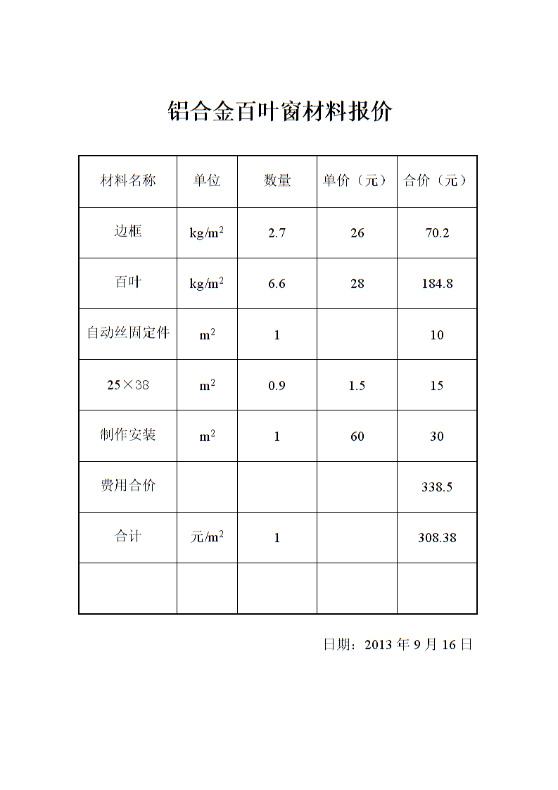 万州铝百叶价格 铝合金百叶多少钱一吨