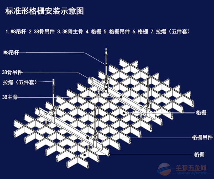 荆门铝合金格栅批发 荆门铝合金格栅批发市场